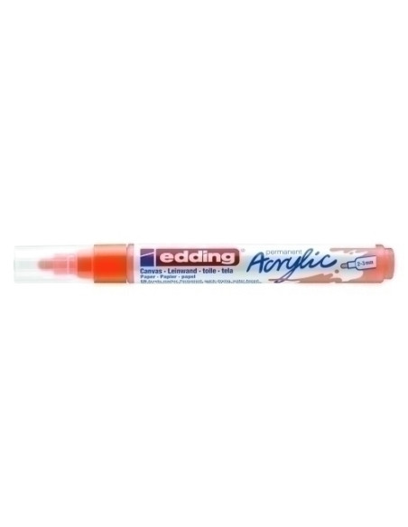 MARCADOR ACRYLIC EDDING 5100 CONICO 2-3 mm NARANJA NEON