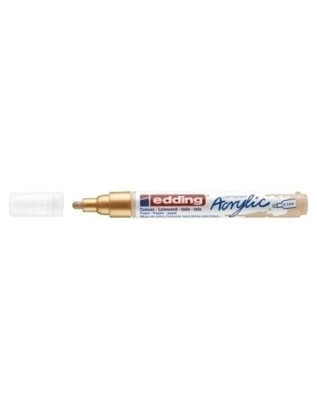 MARCADOR ACRYLIC EDDING 5100 CONICO 2-3 mm ORO