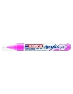 MARCADOR ACRYLIC EDDING 5100 CONICO 2-3 mm ROSA NEON