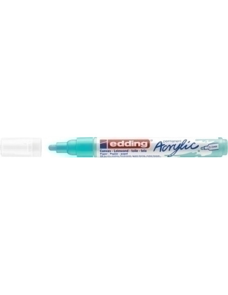 MARCADOR ACRYLIC EDDING 5100 CONICO 2-3 mm TURQUESA