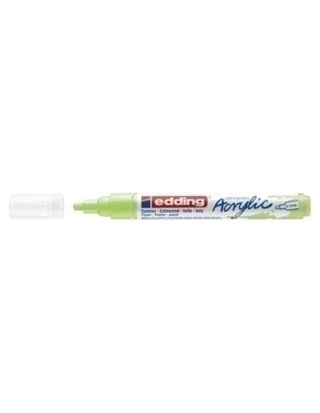 MARCADOR ACRYLIC EDDING 5100 CONICO 2-3 mm VERDE PASTEL