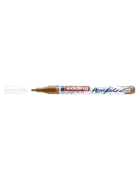 MARCADOR ACRYLIC EDDING 5300 CONICO 1-2 mm AVELLANA