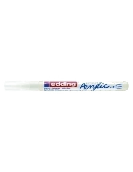 MARCADOR ACRYLIC EDDING 5300 CONICO 1-2 mm BLANCO