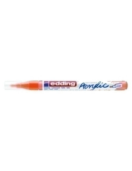 MARCADOR ACRYLIC EDDING 5300 CONICO 1-2 mm NARANJA NEON