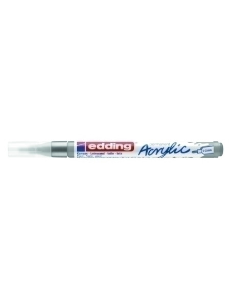 MARCADOR ACRYLIC EDDING 5300 CONICO 1-2 mm PLATA