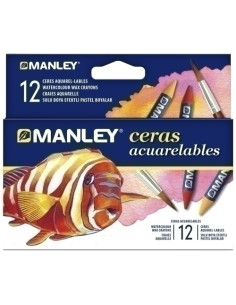 CERAS MANLEY ACUARELABLES ESTUCHE DE 12