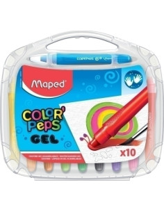 CERAS MAPED GEL COLOR PEPS ACUARELABLES ESTUCHE DE 10