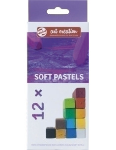 CERAS PASTEL TALENS ART CREATION SUAVES BARRAS CUADRADAS CAJA de 12