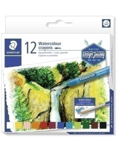 CERAS STAEDTLER 223 DESIGN JOURNEY ACUARELABLES ESTUCHE de 12