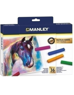 PASTELES MANLEY SUAVES ESTUCHE de 36