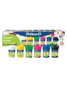 TEMPERA PELIKAN 25 ml bote 7416 ESTUCHE de 6 COLORES BASICOS 804882