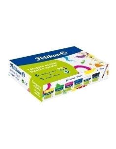 TEMPERA PELIKAN 40 ml bote 74240S ESTUCHE de 6  pincel 24005197