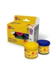 TEMPERA TCOLORS 40 ml ESTUCHE de 6