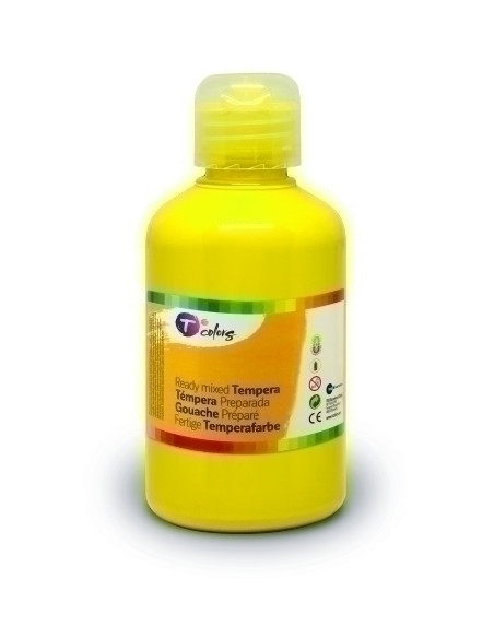 TEMPERA TCOLORS LIQUIDA 500 ml botella AMARILLO