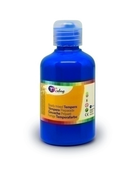 TEMPERA TCOLORS LIQUIDA 500 ml botella AZUL ULTRAMAR