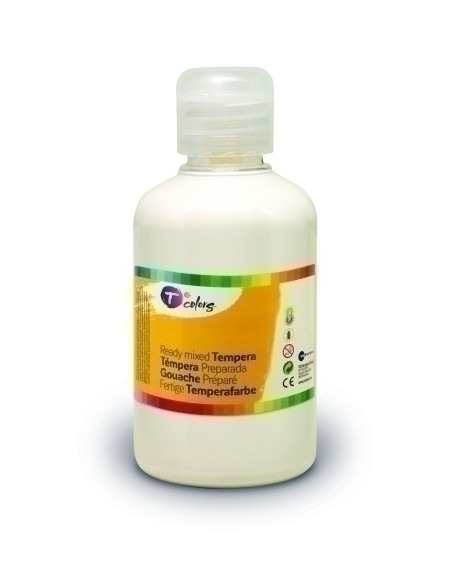 TEMPERA TCOLORS LIQUIDA 500 ml botella BLANCO