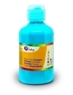 TEMPERA TCOLORS LIQUIDA 500 ml botella CYAN