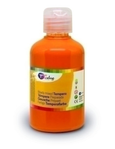 TEMPERA TCOLORS LIQUIDA 500 ml botella NARANJA