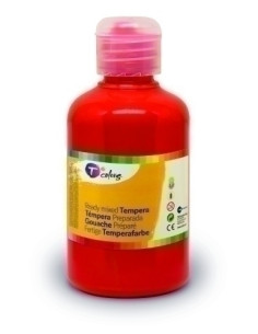 TEMPERA TCOLORS LIQUIDA 500 ml botella ROJO