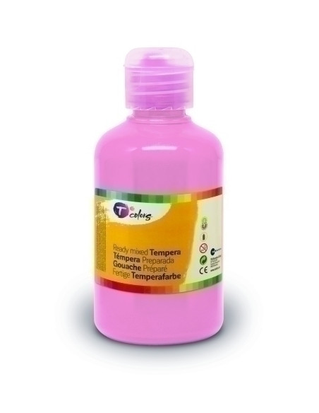 TEMPERA TCOLORS LIQUIDA 500 ml botella ROSA