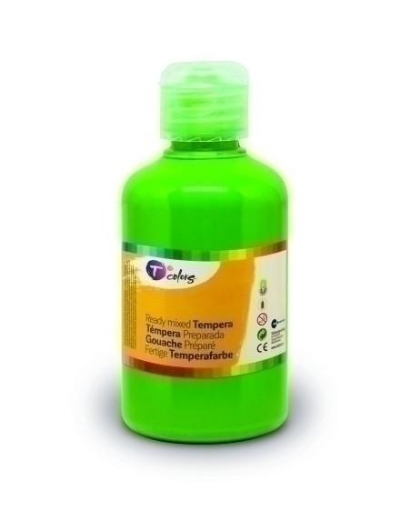 TEMPERA TCOLORS LIQUIDA 500 ml botella VERDE