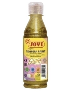 TEMPERA JOVI LIQUIDA GLITTER 250 ml botella ORO
