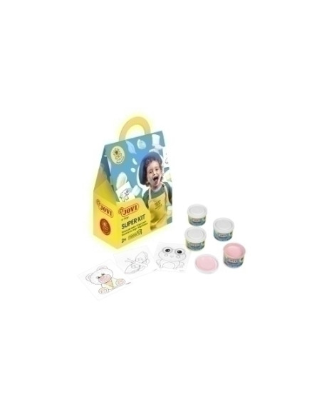 PINTURA de DEDOS JOVI 35 ml bote  SUPER KIT ESTUCHE de 4  ACCESORIOS