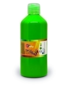 PINTURA de DEDOS TCOLORS 500 ml botella VERDE