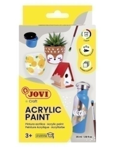 PINTURA LATEX JOVI DECOR  55 ml bote CAJA de 6
