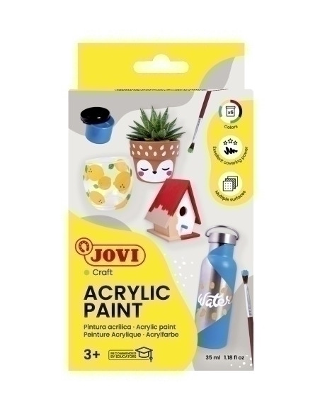 PINTURA LATEX JOVI DECOR  55 ml bote CAJA de 6