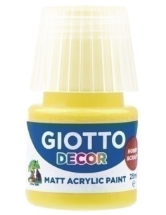 PINTURA ACRILICA GIOTTO 25 ml bote AMARILLO