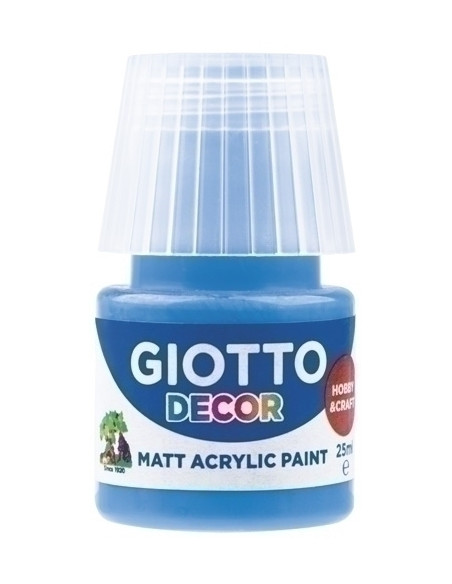PINTURA ACRILICA GIOTTO 25 ml bote AZUL CYAN