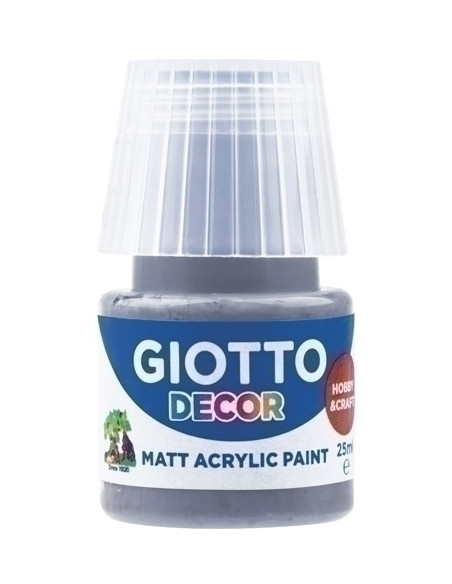 PINTURA ACRILICA GIOTTO 25 ml bote GRIS OSCURO