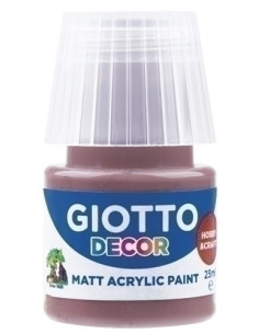 PINTURA ACRILICA GIOTTO 25 ml bote MARRON TIERRA
