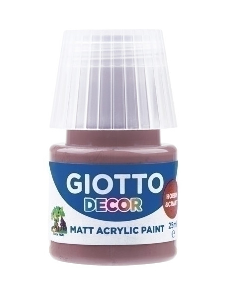 PINTURA ACRILICA GIOTTO 25 ml bote MARRON TIERRA