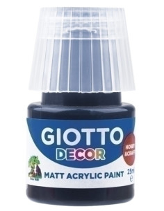 PINTURA ACRILICA GIOTTO 25 ml bote NEGRO