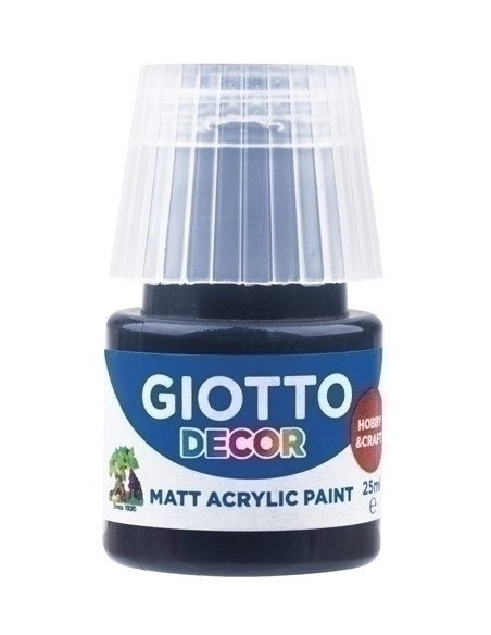 PINTURA ACRILICA GIOTTO 25 ml bote NEGRO