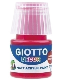 PINTURA ACRILICA GIOTTO 25 ml bote ROJO BERMELLON