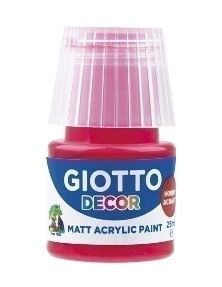 PINTURA ACRILICA GIOTTO 25 ml bote ROJO BERMELLON