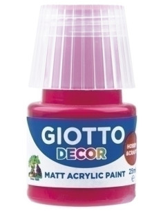 PINTURA ACRILICA GIOTTO 25 ml bote ROJO CARMIN