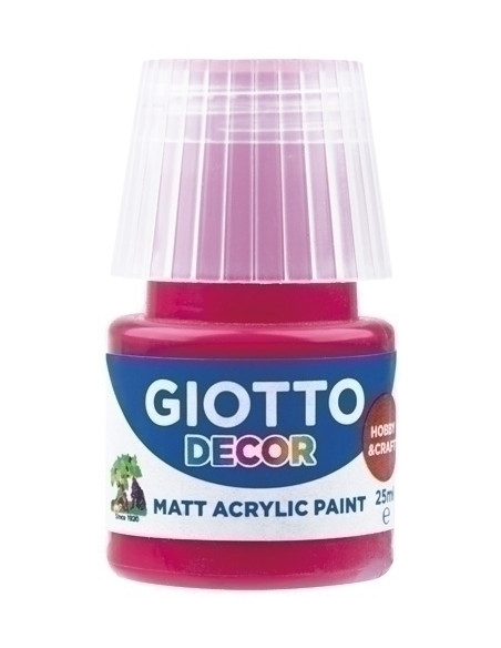 PINTURA ACRILICA GIOTTO 25 ml bote ROJO CARMIN