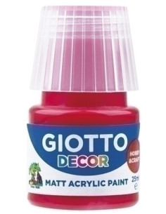 PINTURA ACRILICA GIOTTO 25 ml bote ROJO ESCARLATA