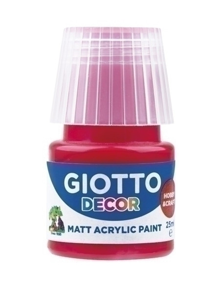 PINTURA ACRILICA GIOTTO 25 ml bote ROJO ESCARLATA