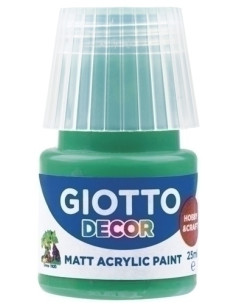 PINTURA ACRILICA GIOTTO 25 ml bote VERDE ESMERALDA
