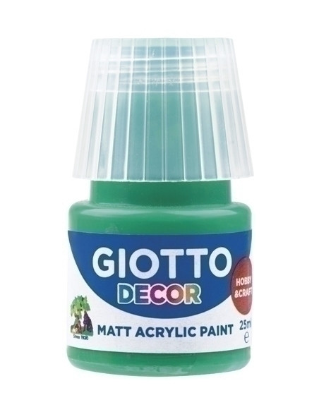 PINTURA ACRILICA GIOTTO 25 ml bote VERDE ESMERALDA