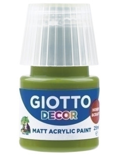 PINTURA ACRILICA GIOTTO 25 ml bote VERDE OLIVA
