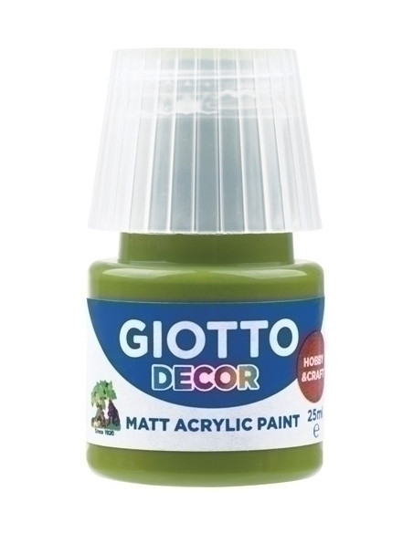 PINTURA ACRILICA GIOTTO 25 ml bote VERDE OLIVA
