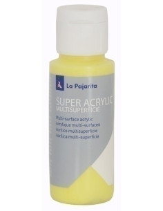 PINTURA ACRILICA LA PAJARITA 60 ml bote AMARILLO LIMON A-03