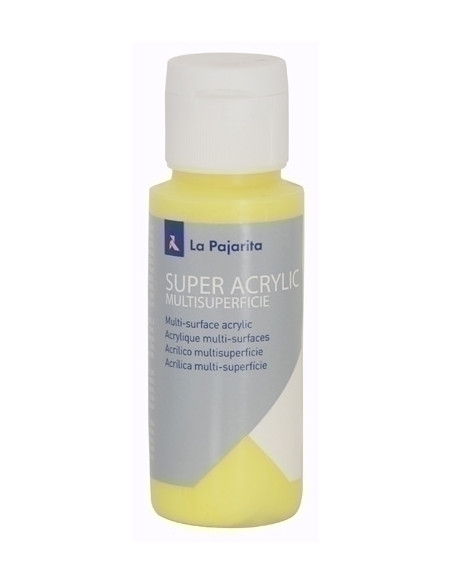 PINTURA ACRILICA LA PAJARITA 60 ml bote AMARILLO LIMON A-03
