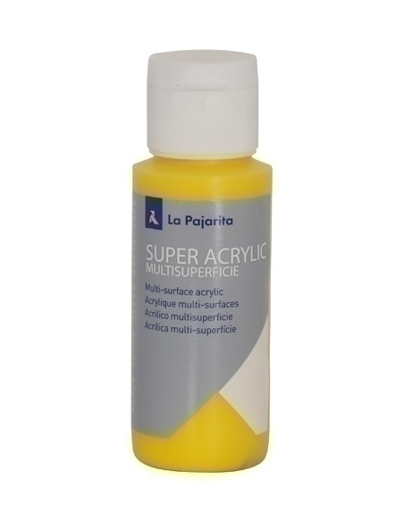 PINTURA ACRILICA LA PAJARITA 60 ml bote AMARILLO ORO A-04